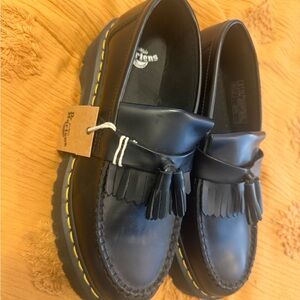 Dr. Martens Black Loafers with Tassels